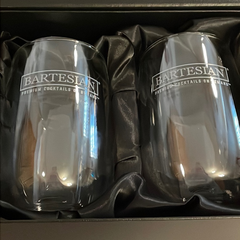NIB Bartesian High Ball Double Wall Gift Set